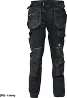 Odzież robocza - CERVA DAYBORO spodnie - męskie spodnie robocze, odblaskowe elementy, 100 % TRIFIBETEX - czarny 64 - miniaturka - grafika 1