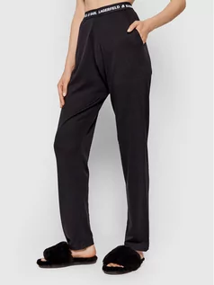 Piżamy damskie - KARL LAGERFELD Spodnie piżamowe 215M2182 Czarny - grafika 1