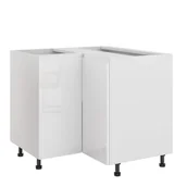 Meble kuchenne - Rimini Szafka Dolna Narożna Lewa Dnw-90 Biały Połysk - miniaturka - grafika 1