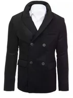 Płaszcze męskie - Płaszcz męski czarny Dstreet CX0433-XL - miniaturka - grafika 1