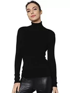 Swetry damskie - ONLY Onlkarol L/S sweter damski z rolowanym dekoltem KNT Noos, czarny (Black1), XL - miniaturka - grafika 1