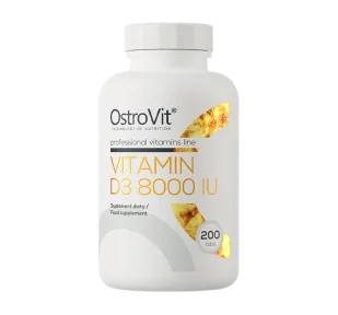 OstroVit Ostrovit Witamina D3 8000 IU - 200 tabletek - Witaminy i minerały - miniaturka - grafika 1