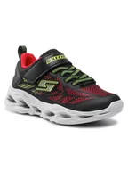 Buty dla dziewczynek - Skechers Sneakersy Vortex-Flash 400030L/BKRD Czarny - miniaturka - grafika 1