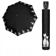 Parasole - Automatyczny MOCNY parasol damski kot koty kotki cat cats DOPPLER włókno - miniaturka - grafika 1