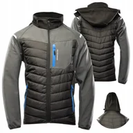Odzież robocza - Kurtka ROBOCZA SOFTSHELL Bluza OCHRONNA WODOODPORNA PIKOWANA CIEPŁA BHP - miniaturka - grafika 1