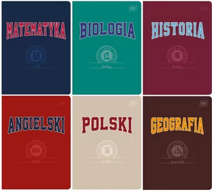Komplet 6 sztuk ZESZYTY TEMATYCZNE A5 60 zeszyt ze ściągą - Zeszyty szkolne - miniaturka - grafika 1
