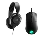 Słuchawki - SteelSeries Arctis Nova 1 + Rival 3 - miniaturka - grafika 1