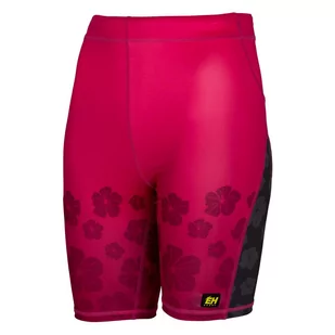 Legginsy do biegania damskie krótkie EXTREME HOBBY FLOWERS kompresyjne - Spodnie sportowe damskie - miniaturka - grafika 1
