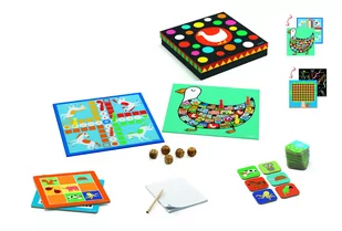 Djeco Super Zestaw 12 gier Classic box 4+ DJ05218 - Puzzle - miniaturka - grafika 1