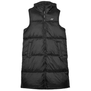Kamizelka damska 4F Vest Jacket F143 Rozmiar: M / Kolor: czarny - Kurtki i kamizelki sportowe damskie - miniaturka - grafika 1
