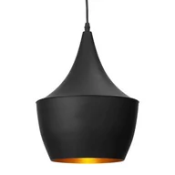 Lampy sufitowe - Light Prestige CASELLE Czarny 1 zwis - Żyrandol/lampa wisząca 1x E27 (max 60W) L - miniaturka - grafika 1