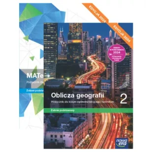 Pakiet podręczników: MATeMAtyka, Oblicza geografii. Zakres podstawowy. Liceum i technikum. Klasa 2. Edycja 2024 - Podręczniki do technikum - miniaturka - grafika 1