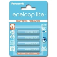 Ładowarki i akumulatory - Panasonic ENELOOP LITE AAA 550mAh 3000 CYKLI 4SZT (154005) - miniaturka - grafika 1