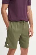 Spodenki męskie - Under Armour szorty męskie kolor zielony - miniaturka - grafika 1