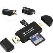 Huby USB - CZYTNIK ADAPTER KART USB / USB C / SD/ MICRO SD DO SMARTFONA LAPTOPA kompatybilny - miniaturka - grafika 1