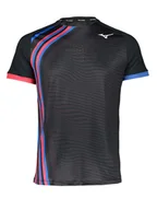 Koszulki sportowe męskie - Mizuno Koszulka sportowa "Shadow" w kolorze czarnym - miniaturka - grafika 1