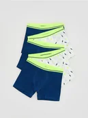 Skarpetki dla dzieci - Reserved - Bawełniane bokserki 5 pack - granatowy - miniaturka - grafika 1