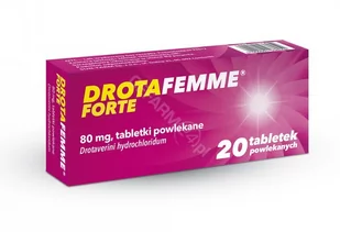 Sun-Farm SP. Z O.O. Drotafemme Forte 80 mg 20 tabletek powlekanych 3128341 - Leki przeciwbólowe - miniaturka - grafika 1