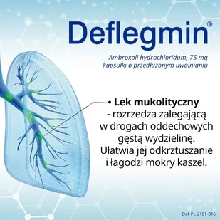 Polfa Deflegmin 75mg 10 szt. - Przeziębienie i grypa - miniaturka - grafika 2
