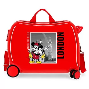 Disney Mickey y Minnie Travel The World London Walizka dziecięca Czerwony 50x39x20 cms Sztywne zapięcie szyfrowy ABS 34L 1,8 kg 4 koła Bagaż ręczny, Czerwony, Talla única, walizka dziecięca - Walizki - miniaturka - grafika 1
