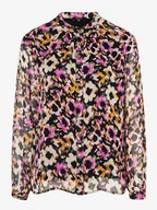 Bluzki damskie - More & More Bluzka w kolorze czarno-pomarańczowo-różowym - miniaturka - grafika 1