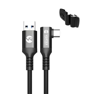 Oculus Link Kabel VortexVR 3m + Element mocujący | USB-A | do Oculus Quest 2 (lub Quest 1) | SteamVR | SideQuest - Okulary VR - miniaturka - grafika 1