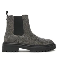 Botki damskie - Sztyblety Steve Madden Moonlit SM11003468 Srebrny - miniaturka - grafika 1