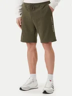 Spodenki męskie - Tommy Hilfiger Szorty sportowe UM0UM03452 Zielony Regular Fit - miniaturka - grafika 1
