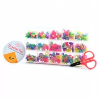 Prace ręczne dla dzieci - DUŻE KORALIKI DO BRANSOLETEK DLA DZIECI ZESTAW - miniaturka - grafika 1