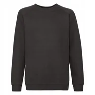 Bluzy dla dziewczynek - Bluza Dziecięca Raglan Sweat Czarny r. 14-15(164) - miniaturka - grafika 1