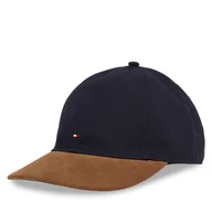 Czapki męskie - Czapka z daszkiem Tommy Hilfiger Th Flag Herringbone 6 Panel Cap AM0AM13385 Granatowy - miniaturka - grafika 1