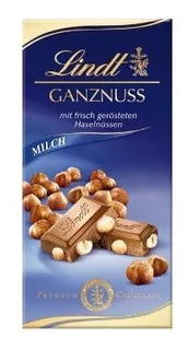 Premium LINDT  Ganznuss czekolada mleczna z orzechami laskowymi 100g - Czekolada - miniaturka - grafika 1
