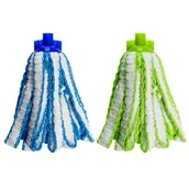 Miotły, szufle, mopy - Zapas mop praktyczna mikrofibra paskowy - miniaturka - grafika 1