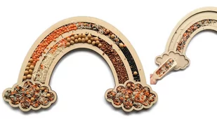 Tęcza WYSYPYWANKA sensoryczna Montessori motoryka mała - Łamigłówki Tęcza WYSYPYWANKA sensoryczna Montessori motoryka mała - Łamigłówki - miniaturka - grafika 1