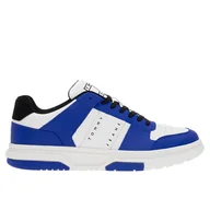 Buty sportowe męskie - Buty Tommy Jeans TJM Leather Cupsole 2.0 EM0EM01283-0K5 - białe - miniaturka - grafika 1