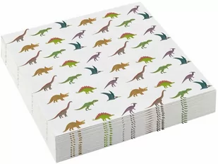 Amscan Serwetki "Dinozaur", 25 cm, 20 szt 9903974 - Urodziny dziecka - miniaturka - grafika 1