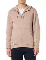 Bluzy męskie - 4F Męska bluza H4Z22-blm024, beżowa, S, beżowy - miniaturka - grafika 1