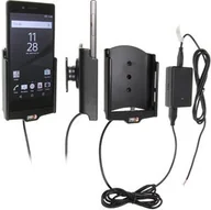 Uchwyty samochodowe do telefonów - Uchwyt do Sony Xperia Z5 z wbudowaną ładowarką samochodową do profesjonalnego montażu - miniaturka - grafika 1