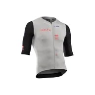 Koszulki rowerowe - Koszulka rowerowa NORTHWAVE Extreme Evo Jersey UPF50 Slim jasny szary - miniaturka - grafika 1
