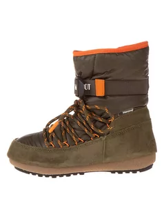 Kozaki damskie - Moon Boot Botki zimowe "Loop" w kolorze khaki - grafika 1