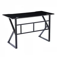 Biurka gamingowe - Biurko proste czarne małe carbon gamingowe 120x60x75 GD3 Begryf - miniaturka - grafika 1