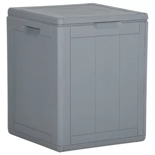 vidaXL Skrzynia ogrodowa 90 L szara PP 151233 - Skrzynie ogrodowe - miniaturka - grafika 1