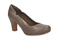 Półbuty damskie - Chorus Nights [taupe snake suede] - rozmiar 37 - miniaturka - grafika 1