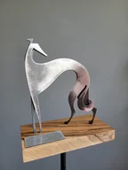 Figurki dekoracyjne - Unikatowa Rzeźba Pies - miniaturka - grafika 1