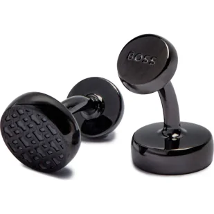 BOSS BLACK Spinki do mankietów B-MONOGRAM4RO-CUF - Spinki do mankietów i krawatów - miniaturka - grafika 1