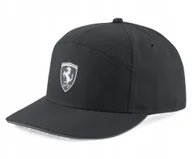 Czapki i chusty sportowe męskie - Czapka PUMA FERRARI STYLE CAP SF z daszkiem bejsbolówka czarna - miniaturka - grafika 1