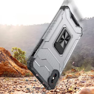 Crystal Ring Case pancerne hybrydowe etui pokrowiec + magnetyczny uchwyt iPhone XS Max zielony - Etui i futerały do telefonów - miniaturka - grafika 3