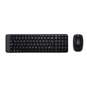 Zestawy myszka + klawiatura - Logitech Zestaw bezprzewodowy Logitech MK220 (920-003168) - miniaturka - grafika 1