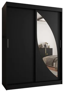 Szafa przesuwna Gardroba Abiks MILO 150 gł. 62 czarny mat - Szafy Szafa przesuwna Gardroba Abiks MILO 150 gł. 62 czarny mat - Szafy - miniaturka - grafika 1