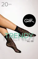 Skarpetki damskie - 1 SKARPETY GATTA TRENDYLINE SOCKS W 09 20 den PROMO (kolor czarny, rozmiar uniwersalny) - miniaturka - grafika 1